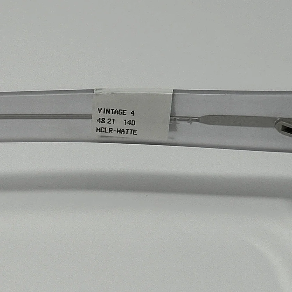 NWT Norman Childs VINTAGE 4 MATTE CLEAR Eyeglass 48-21-140 Unisex Kid Frames